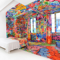 The Half Graffiti Hotel Room by TILT