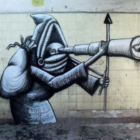 Street artist Phlegm