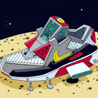 ‘Space Sneaker’ Illustrations by Ghica Popa