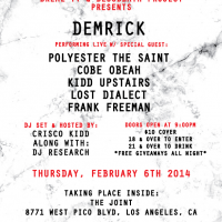 BReal TV & Bloodbath Project Presents: Demrick (Live) W/ Special Guest Polyester The Saint