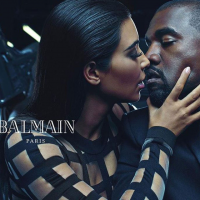 Kim Kardashian & Kanye West’s Balmain Ad Campaign