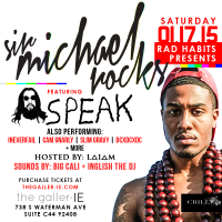 Win Free Tix To Rad Habits Warehouse Party W/ Sir Michael Rocks + SPEAK! – January 17, 2015