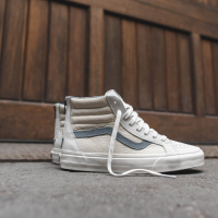 Vans Sk8-Hi Zip CA – White / Baby Blue